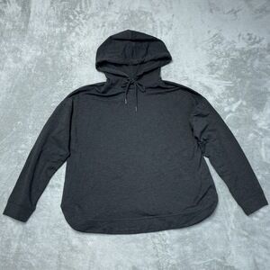 Max & Mia Women's L Hoodie Heather Charcoal Modal Blend H0298